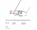 3,5-6,5 mm Afslutnings dilatationsprofil