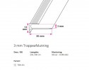 3 mm Trappeafslutning