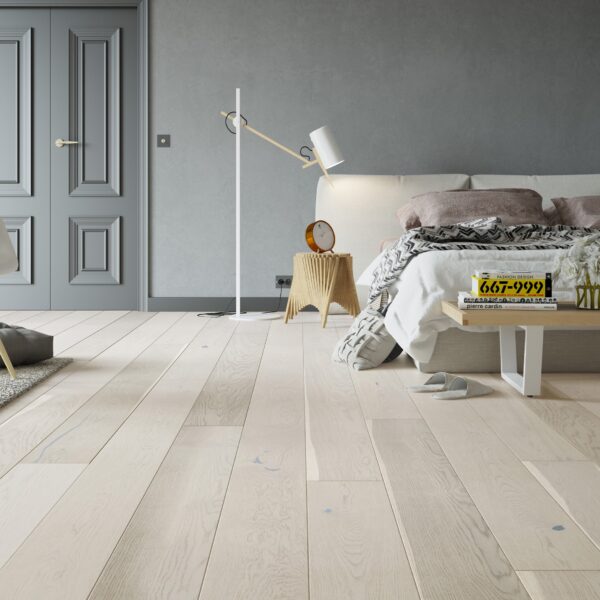 Wallmann Patricier Plank Gulv Eg hvid matlak rusti