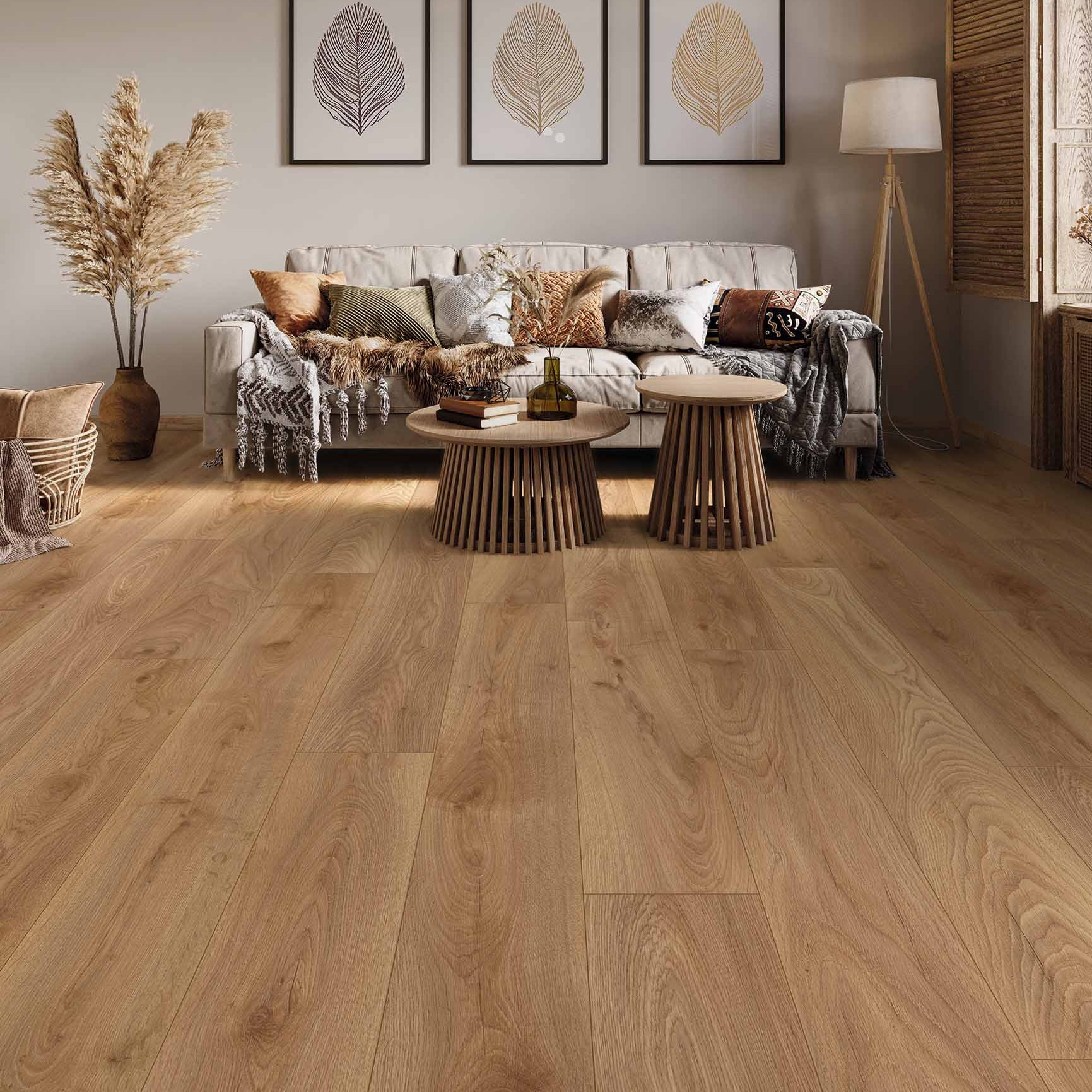 Organic silent 895 scandinavian oak miljø billede